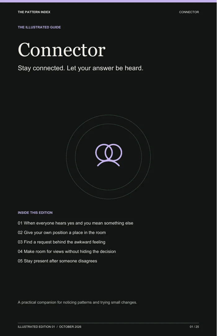 Connector illustrated guide cover
